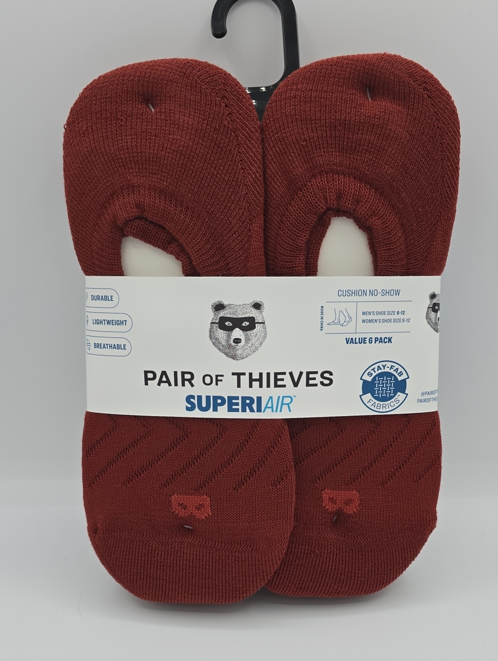 Pair Of Thieves Mens Cushion No Show Socks